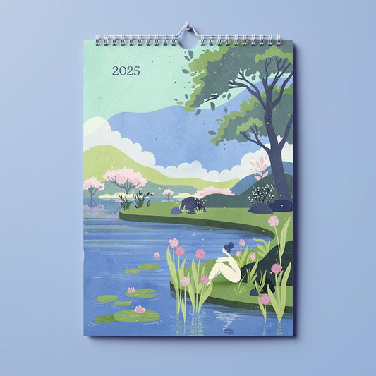 Very nice illustrated wall calendar 2024