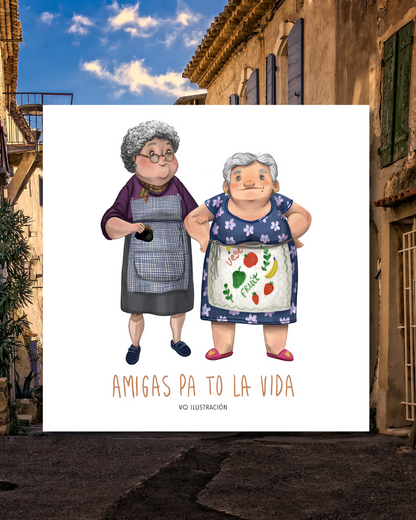 Lámina Amigas pa to la vida - Abuelas