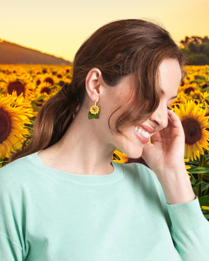 Pendientes Girasoles