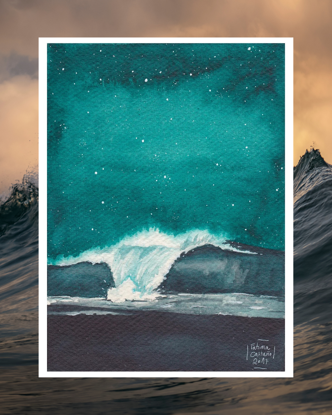 The Wave and the Night Art Print