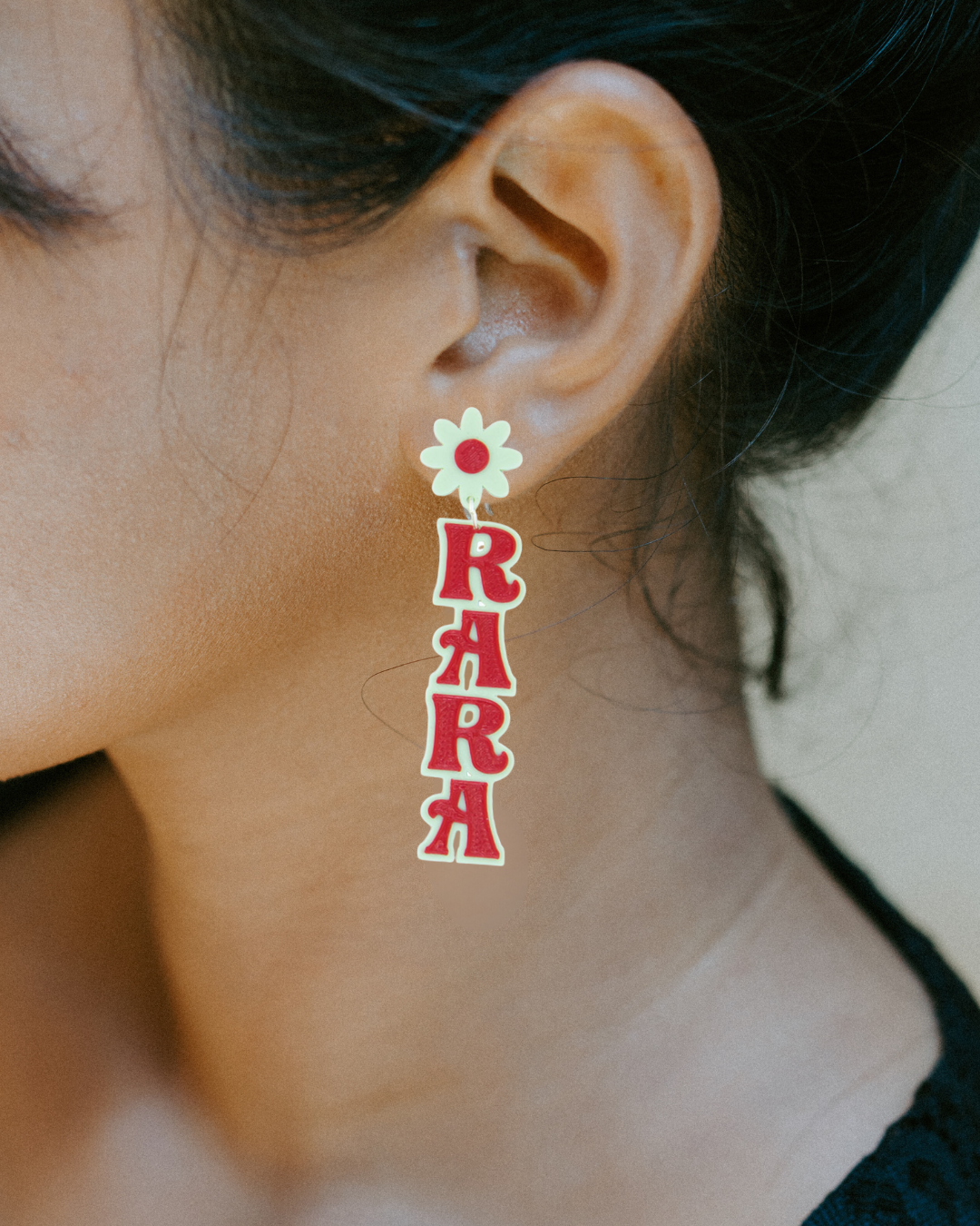 Pendientes Rara Rara - Rojo