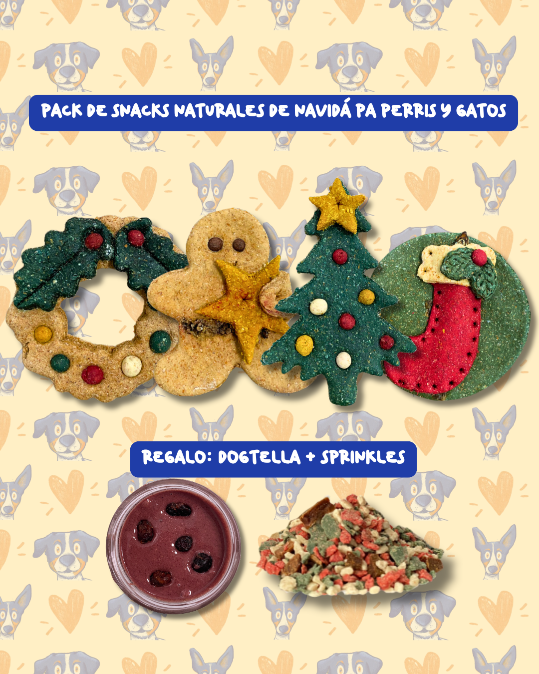 Pack Galletas de Navidad pa perros y gatos 🐶 🐱