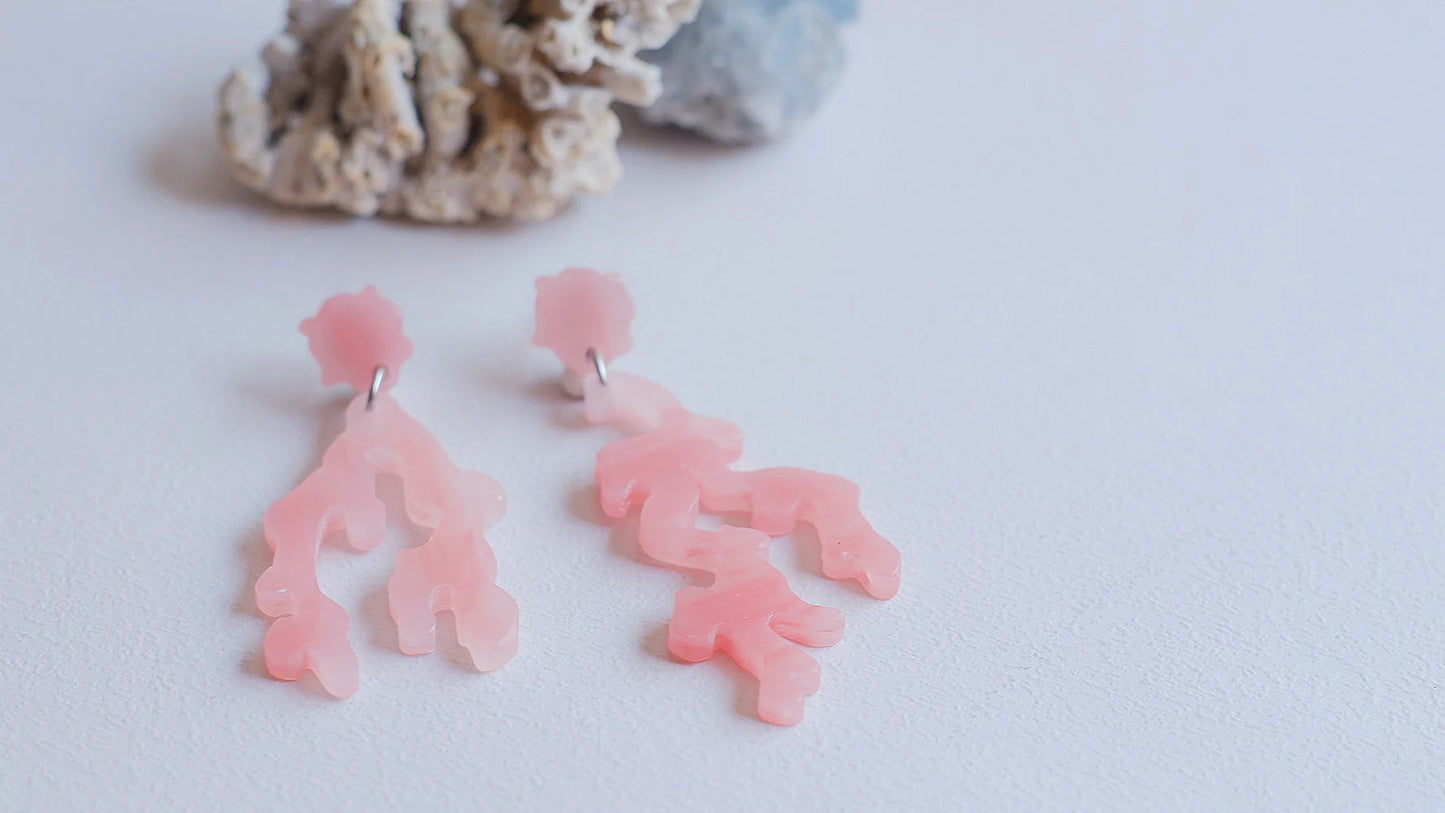 Coral Earrings - Coral