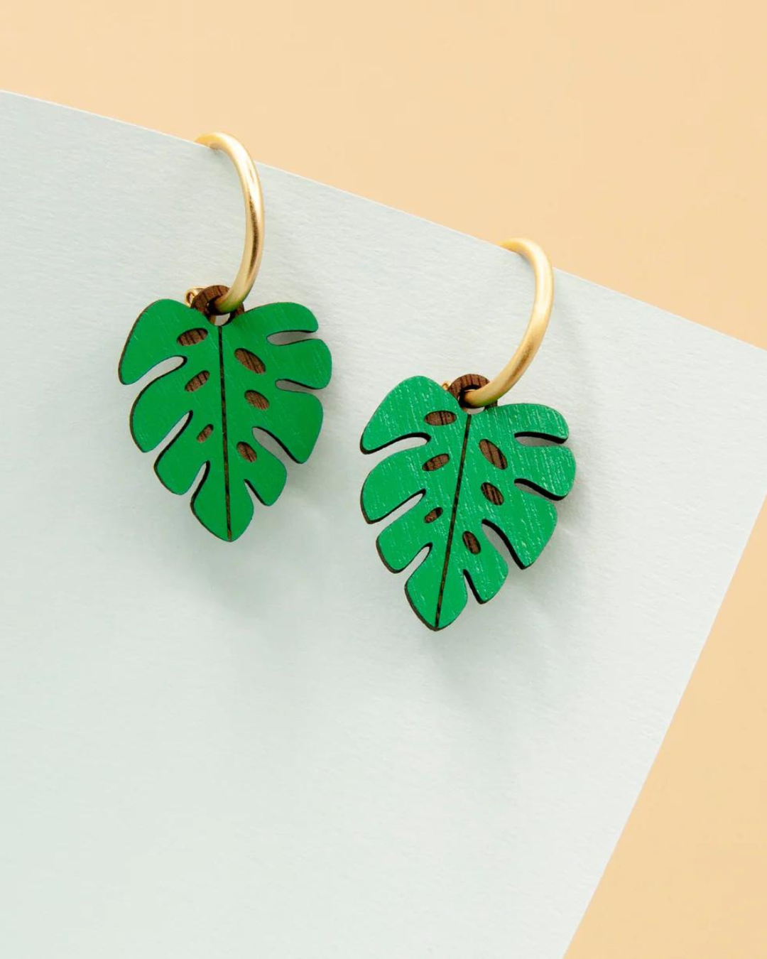 Monstera Earrings