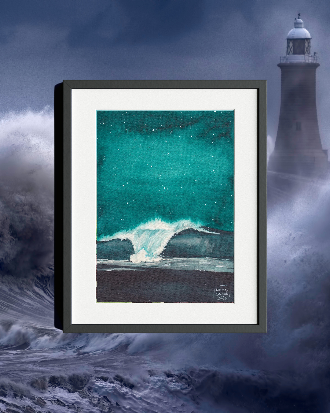 The Wave and the Night Art Print