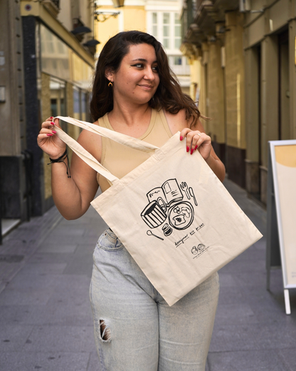 Totebag Have breakfast without haste La Sencilla x La Vecina