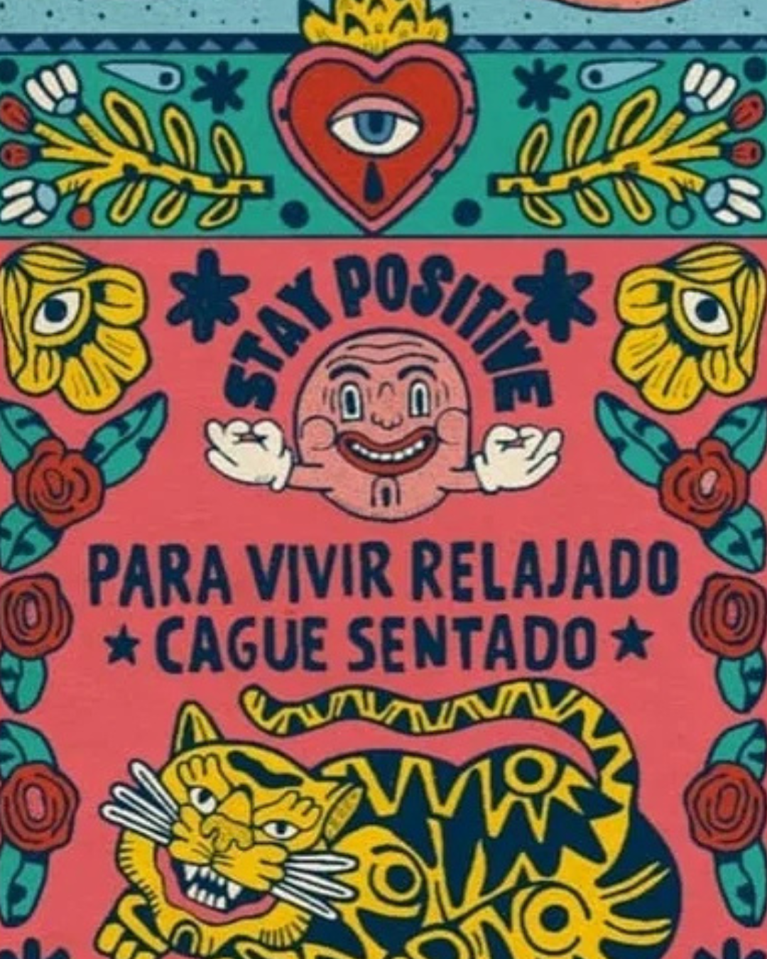 Póster Para vivir relajado, cague sentado (30x70cm)