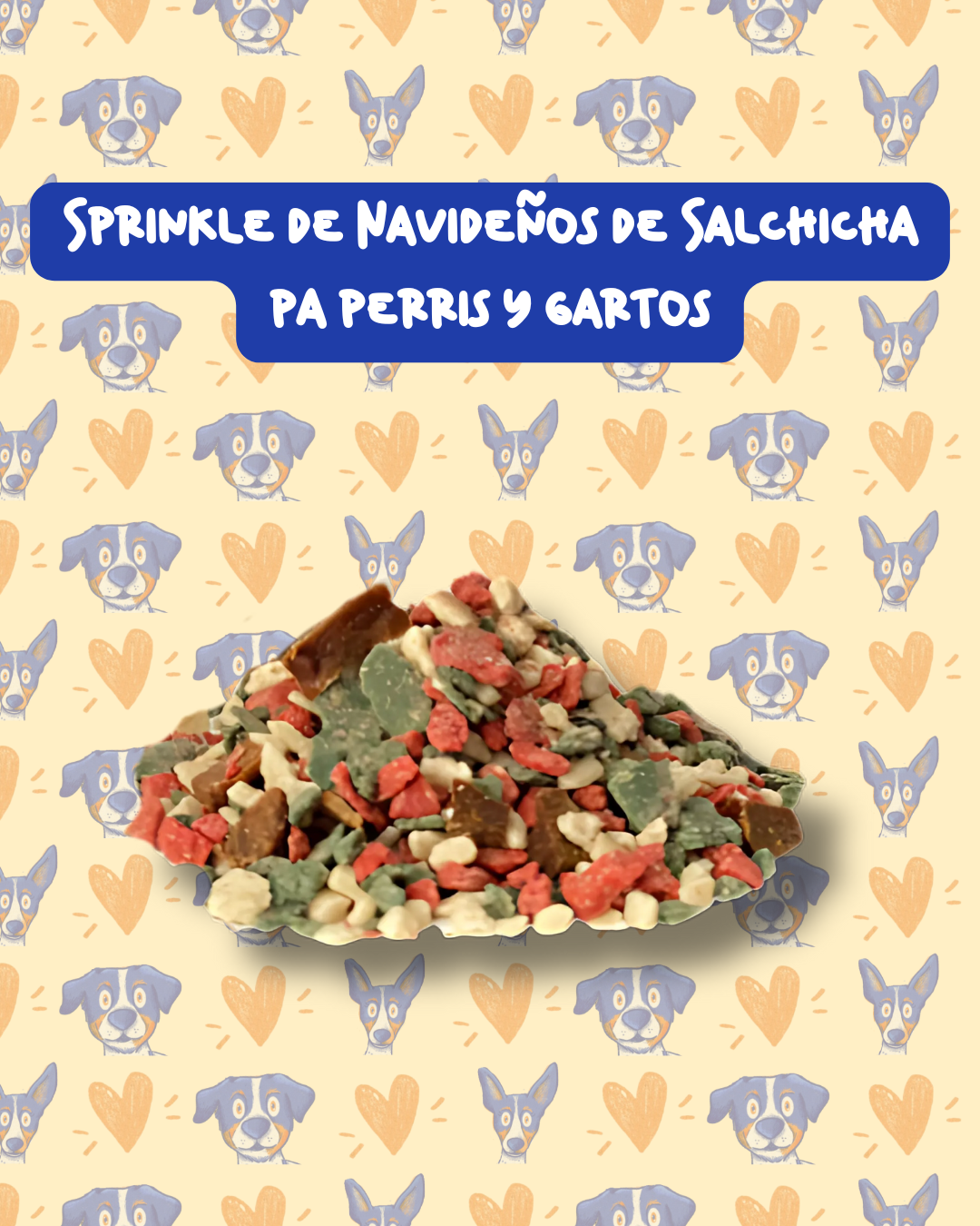 Sprinkle Confeti (41ml) de Salchicha - Navidad pa perros y gatos 🐶 🐱