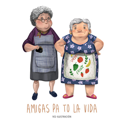 Lámina Amigas pa to la vida - Abuelas