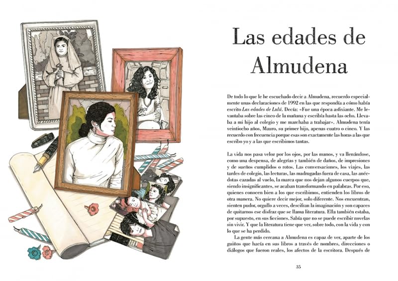 Illustrated Biography Book of Almudena Grandes