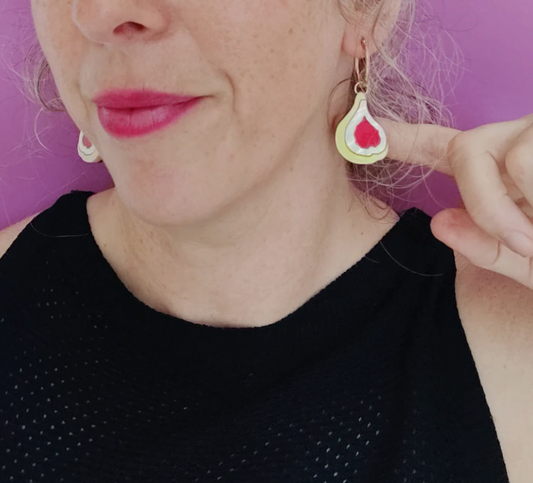 Fig hoop earrings