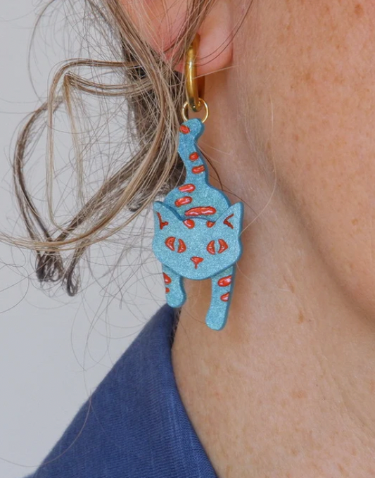 Cats hoop earrings