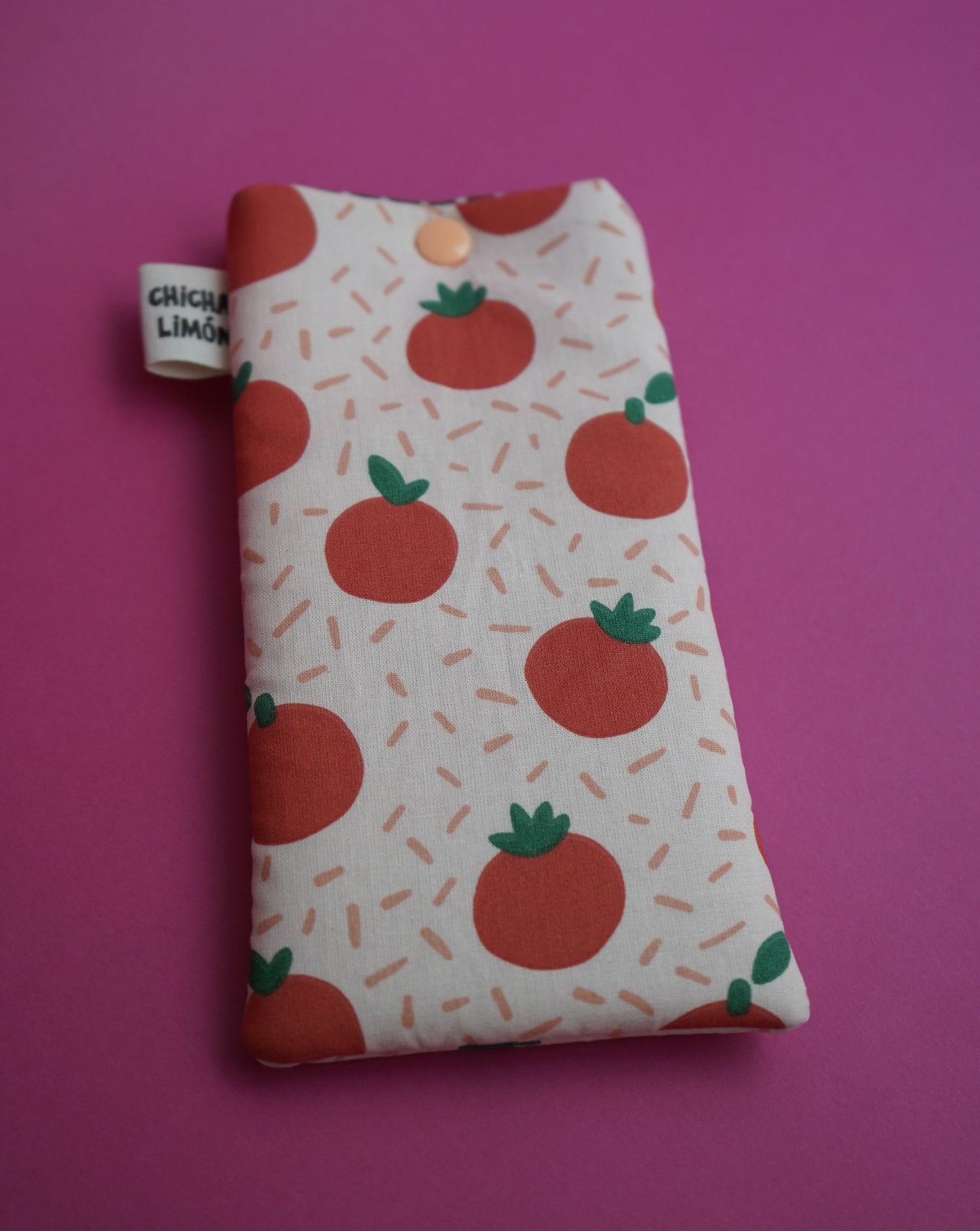 Funda de gafas con tomates