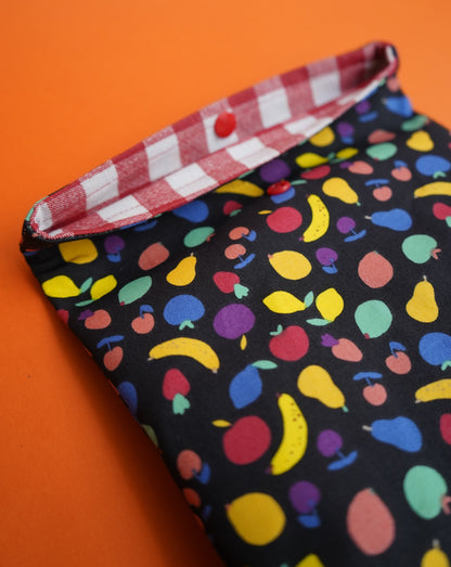 Bolsa de merienda estampado de frutas