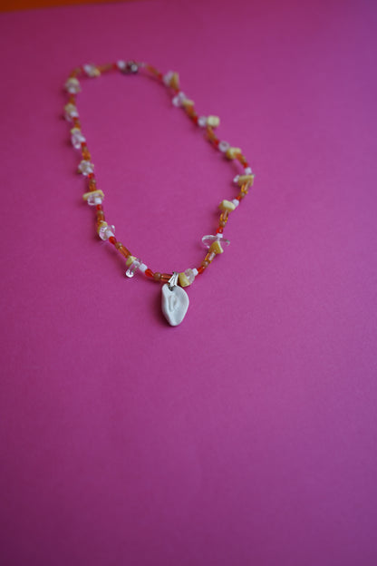 Pussy stones necklace