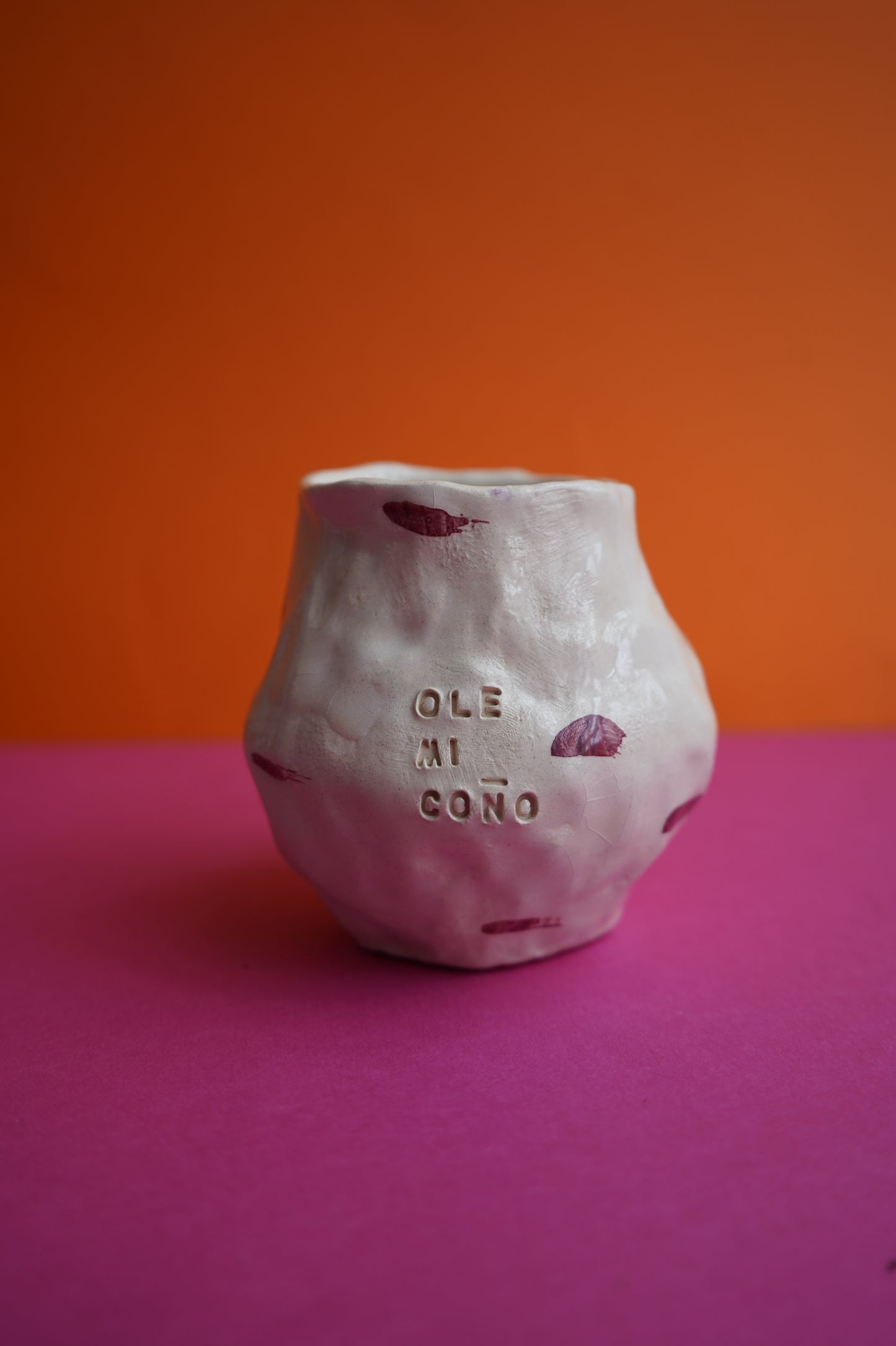 Small ceramic pussy bowl