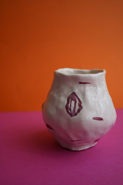 Small ceramic pussy bowl