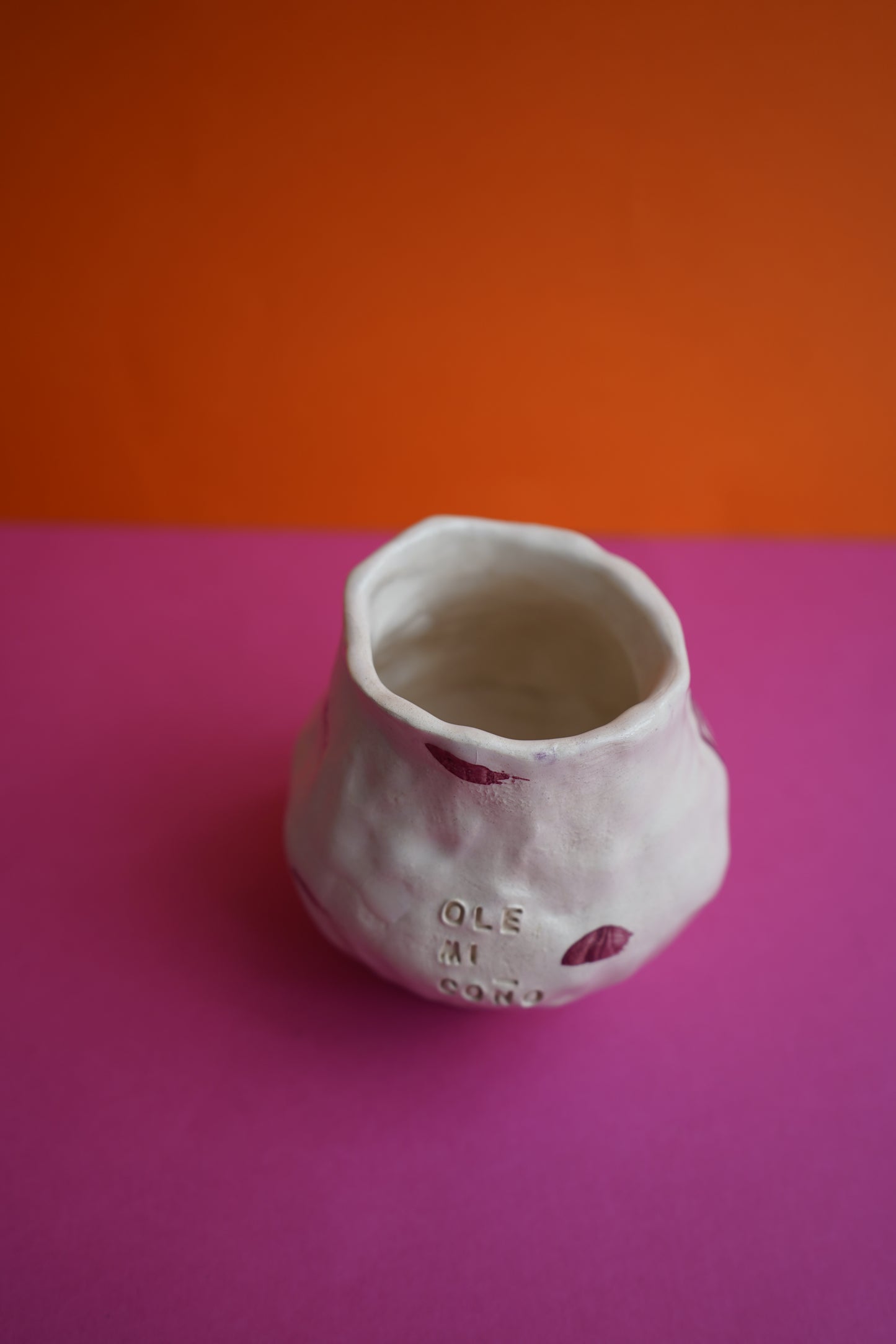 Small ceramic pussy bowl