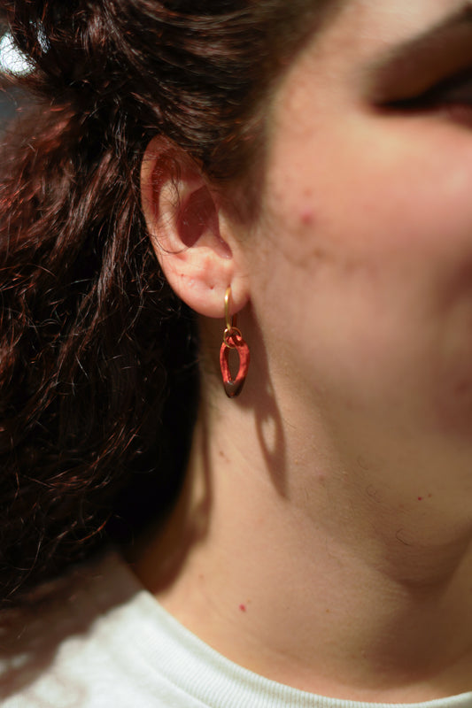 Churros and chocolate earrings