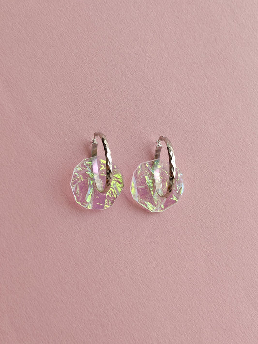 Aura hoop earrings