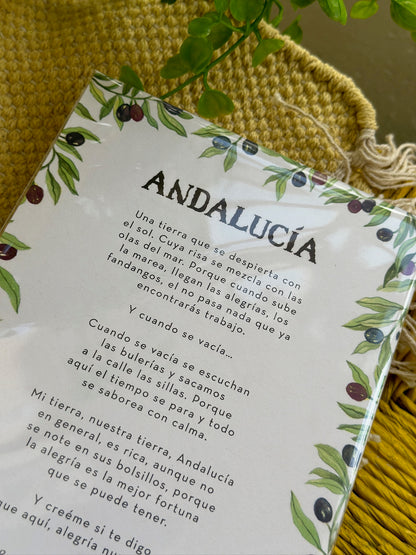 Andalusia Poem Print Raquel x La Vecina