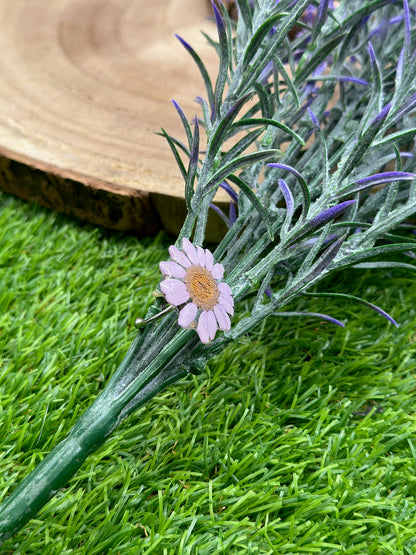 Anillo margarita lila flor