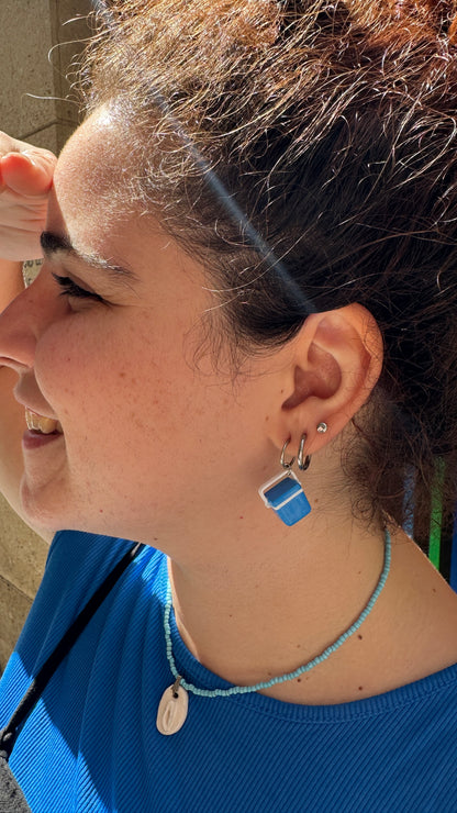 Coffee pot and cup earrings