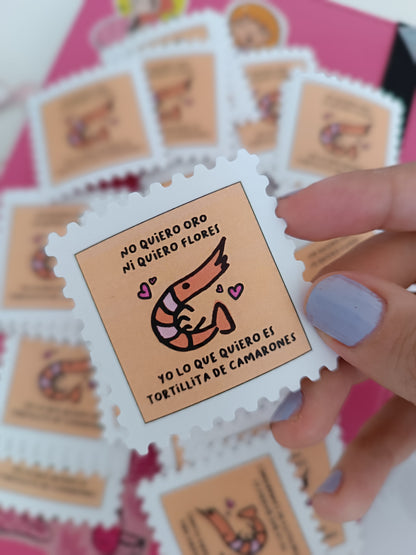 Shrimp Omelet Sticker