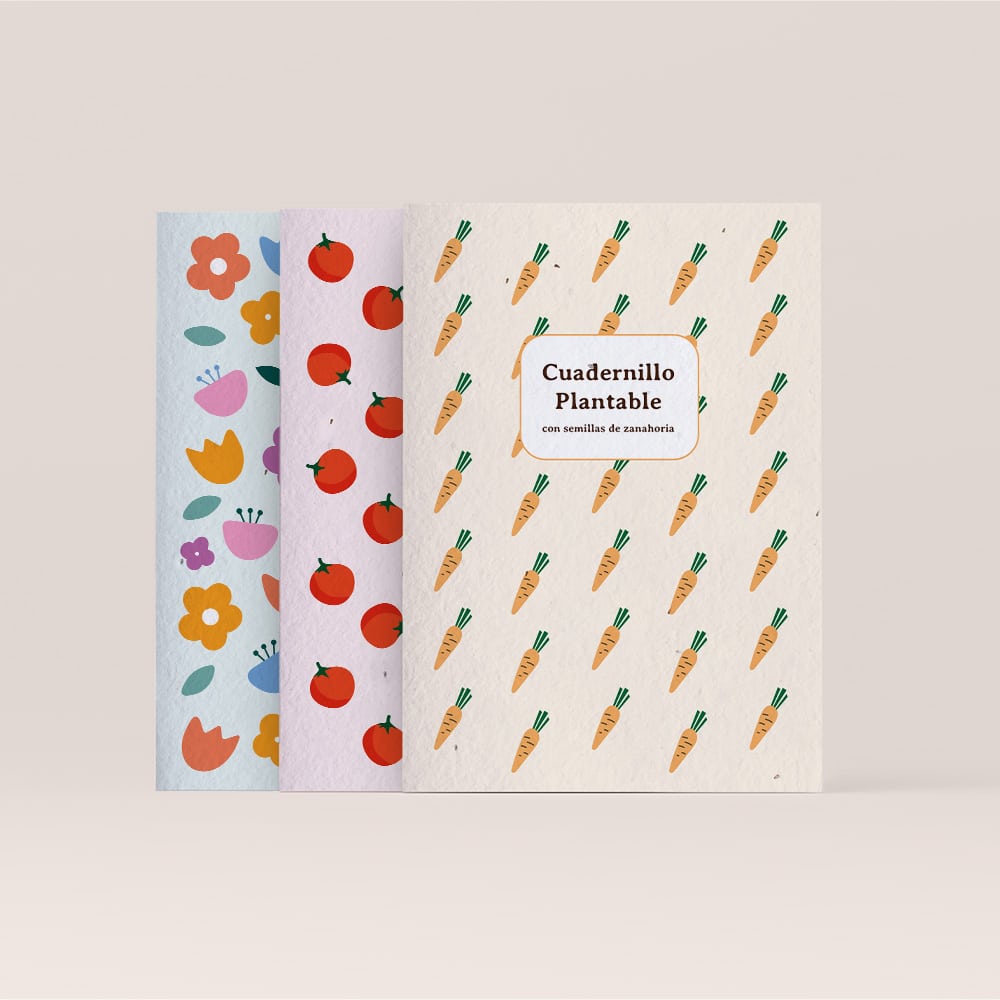 Libreta plantable con semillas de Zanahoria