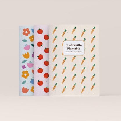 Libreta plantable con semillas de Flores