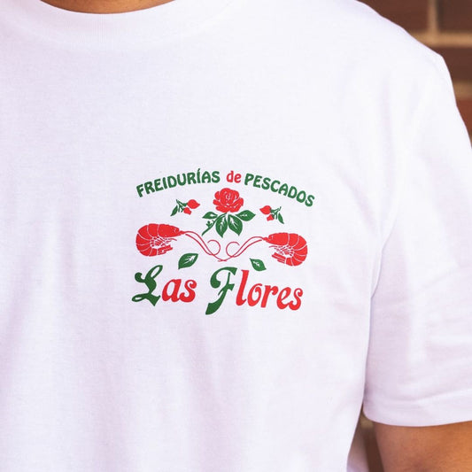 Camiseta Freiduría Las Flores Cádiz - Blanca