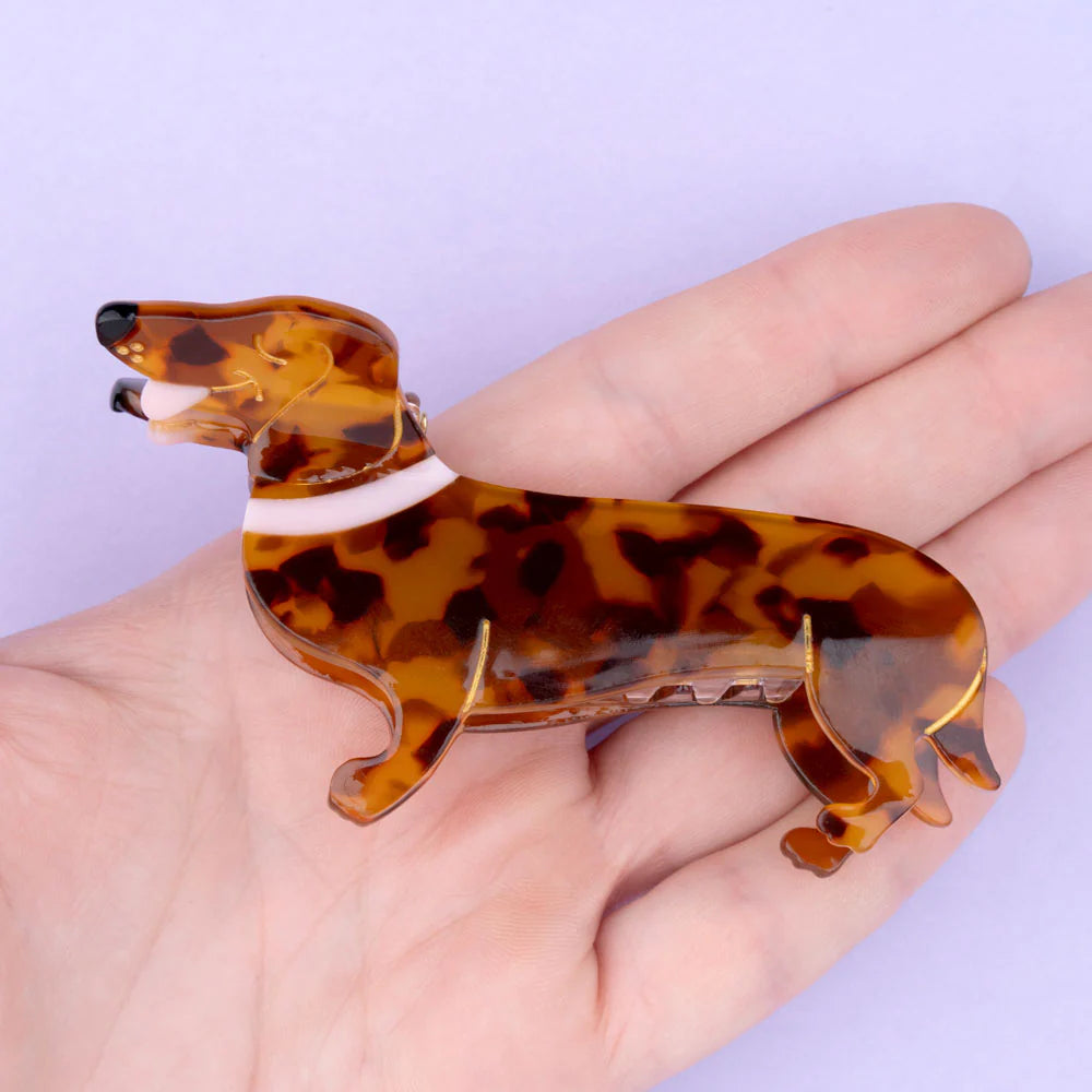 Dachshund hair clip