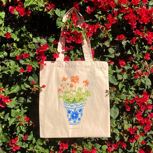 Totebag plants