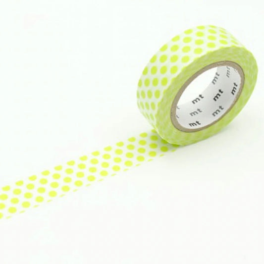 Washi Tape - Puntos color lima