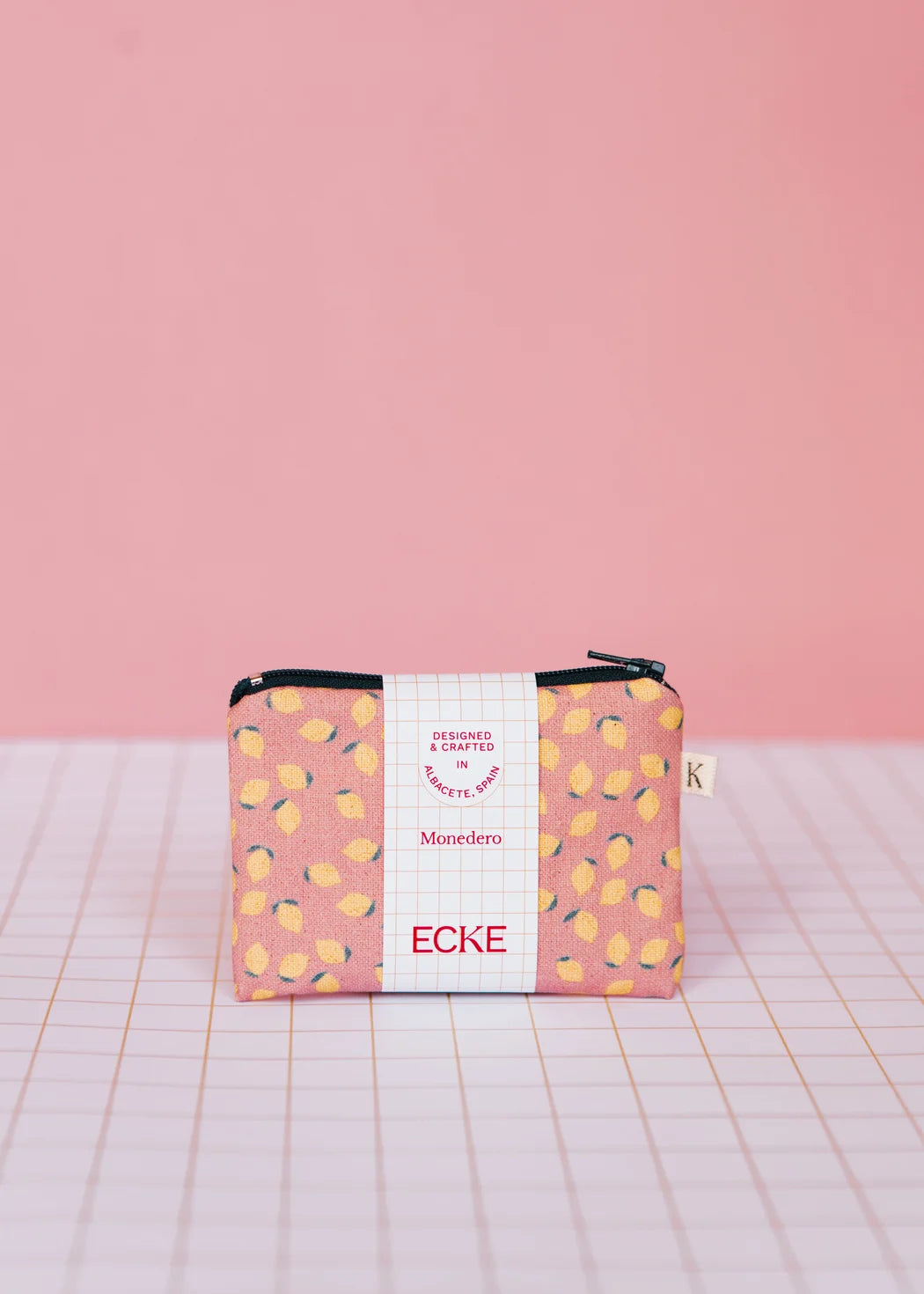 Canvas Purse - Lemons Pink