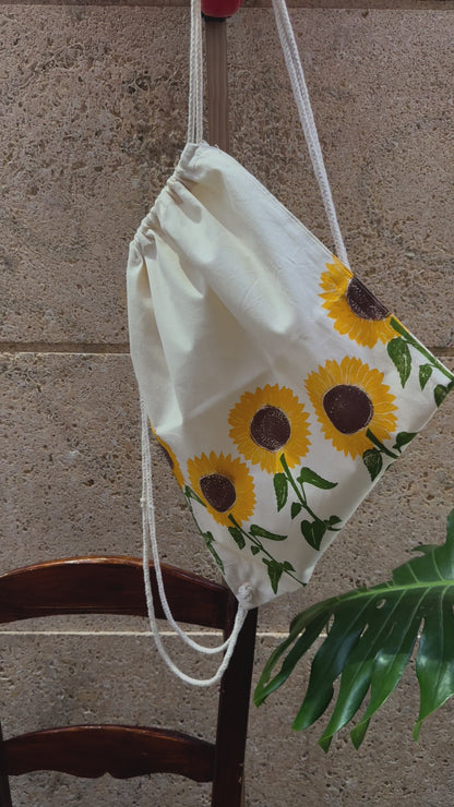 String backpack - Sunflower