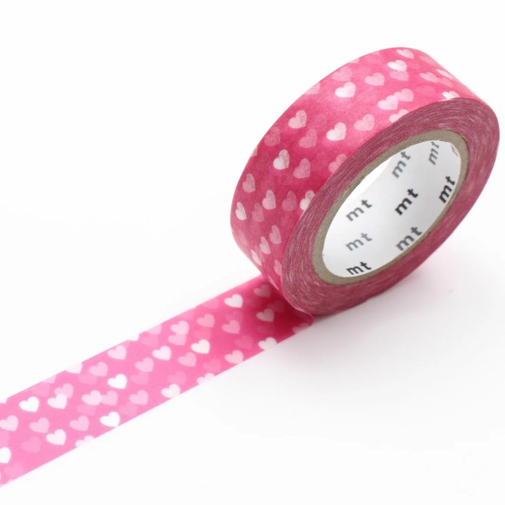 Washi Tape - Corazones Rosa