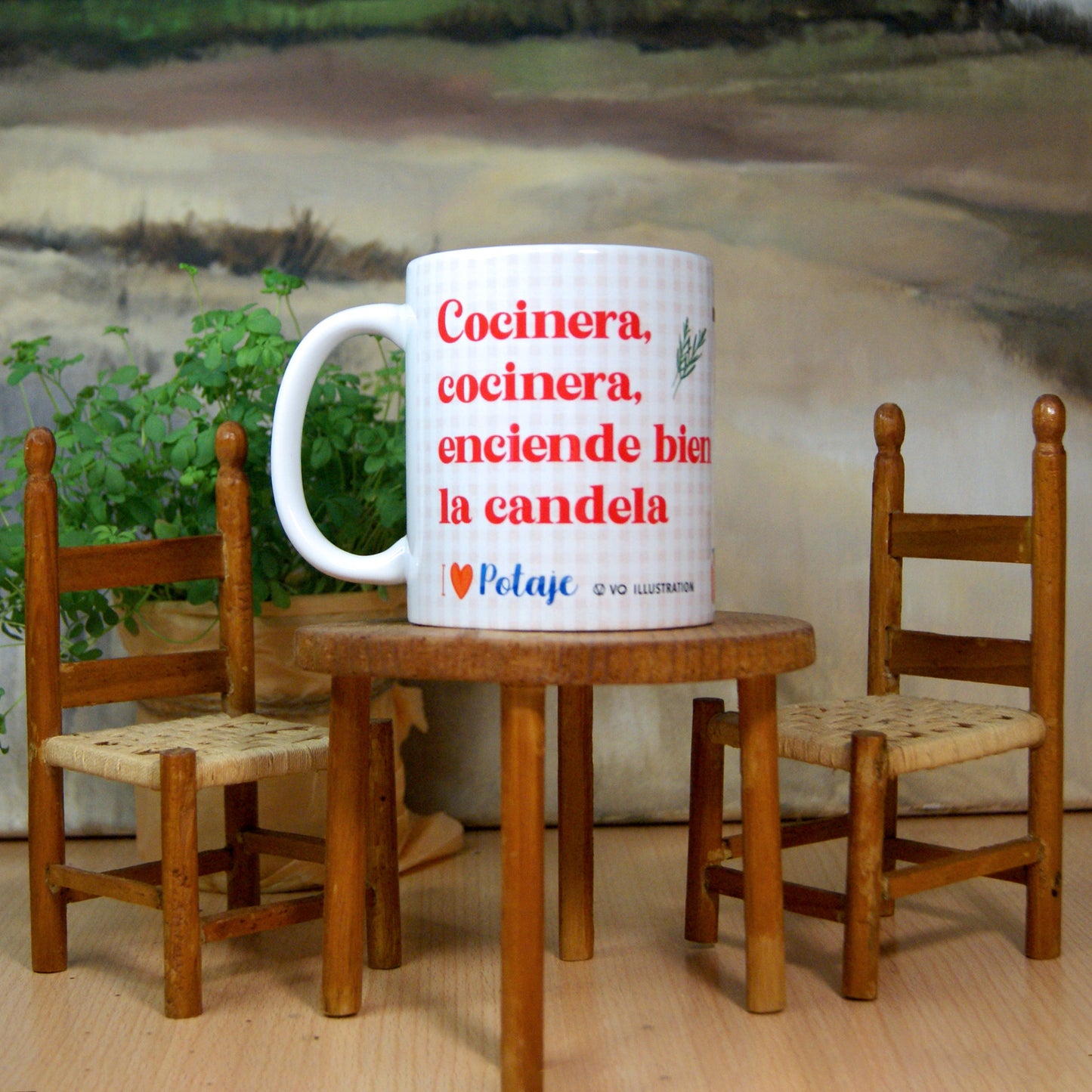 Grandma stew mug "Cook, cook, light the candle well"